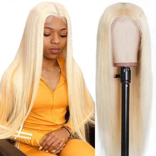 perruque blonde lisse