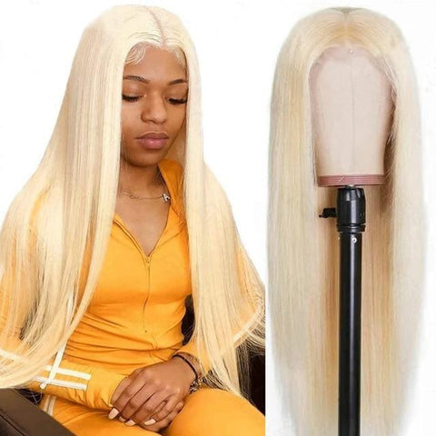 perruque blonde lisse