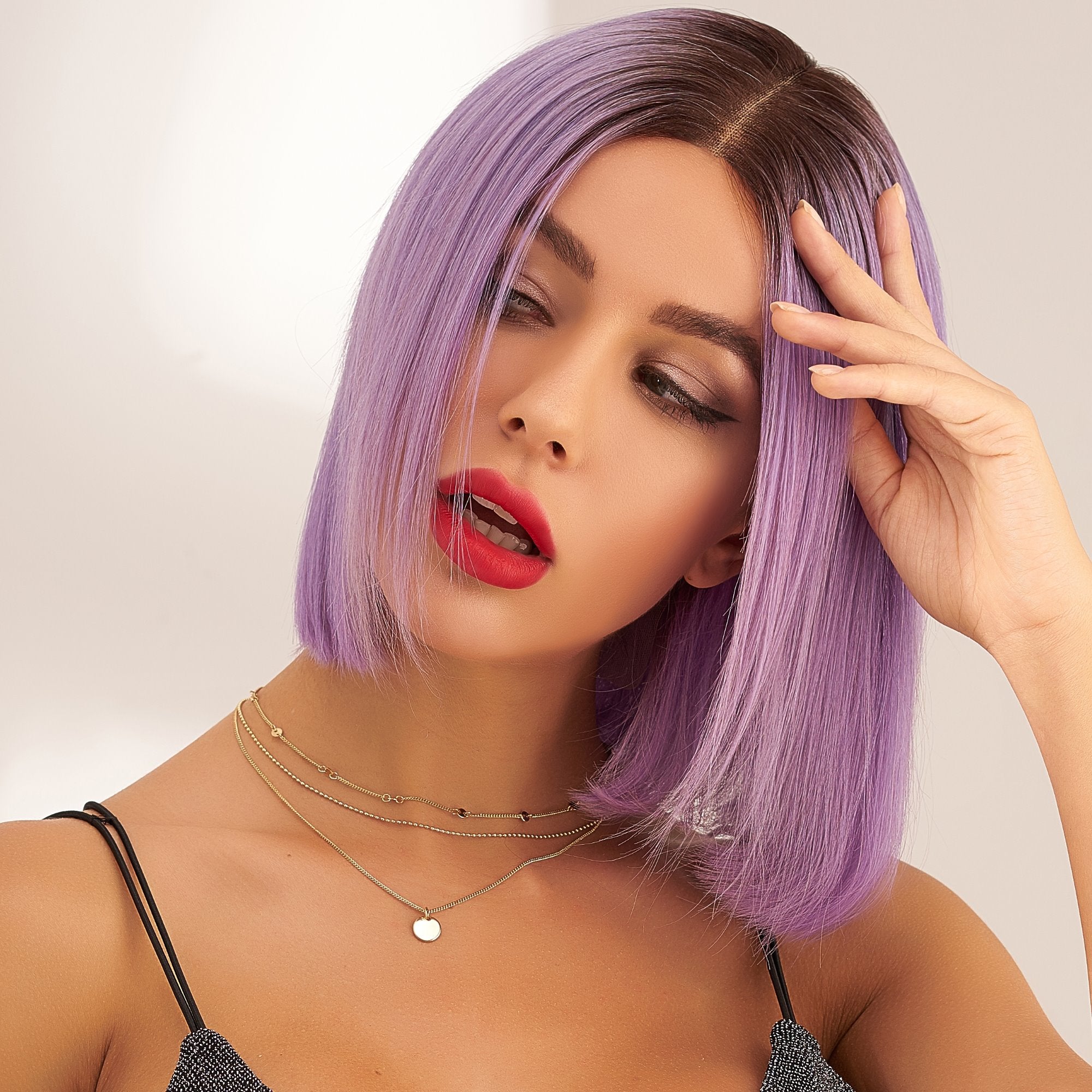 perruque violette