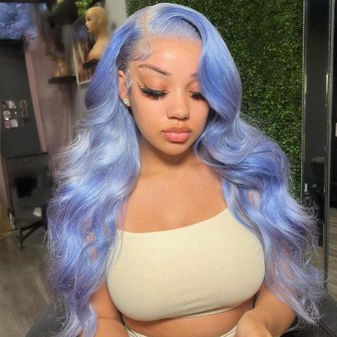 perruque bleue