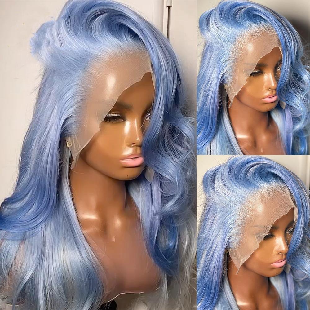 perruque bleu femme