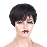 perruque courte lisse