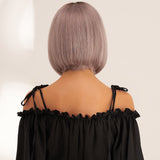 Perruque courte Rose Pastel