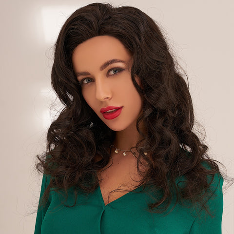 perruque femme noir