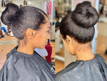perruque noire lisse 
