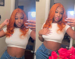 perruque rousse femme