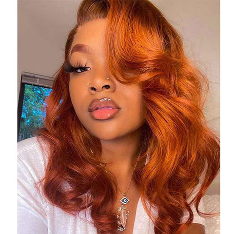 perruque orange femme