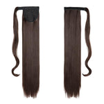 queue de cheval marron cheveux naturels