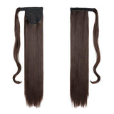 queue de cheval marron cheveux naturels