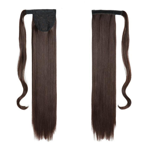 queue de cheval marron cheveux naturels