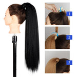 Ponytail Noire cheveux synthétiques