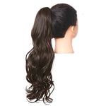 ponytail marron cheveux synthétiques
