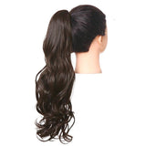 ponytail marron cheveux synthétiques
