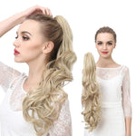 ponytail blond cheveux synthétiques